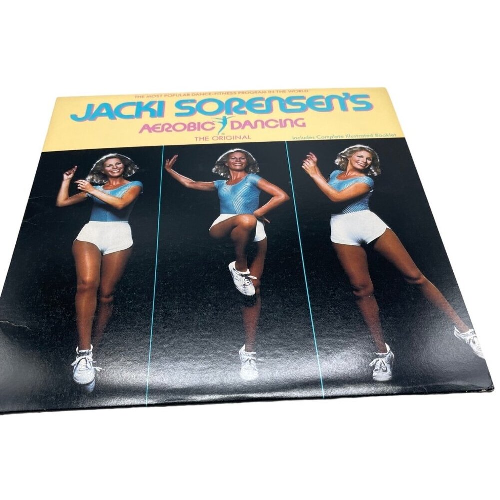 vtg Jacki sorensen's aerobic & dancing the original vinyl record 82 English READ